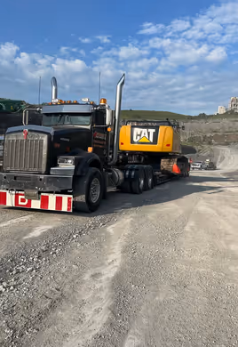Large dump truck