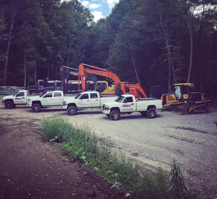 Company trucks and equipment fleet