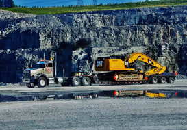 Quarry or stockpile site