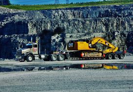 Quarry or stockpile site